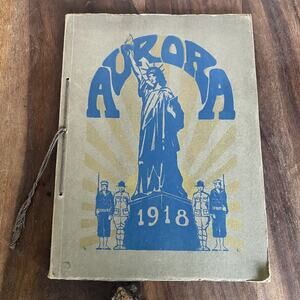 Union High School 1918 Aurora Yearbook Grand Rapids Michigan Vintage